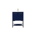 Elegant Lighting 24 in. Single Bathroom Vanity, Blue VF42524MBL